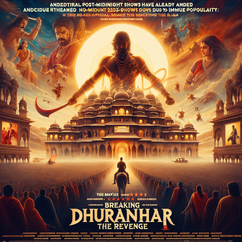 Breaking Dhurandhar The Revenge creates HISTORY; post-midnight shows added even before release; Maratha Mandir shifts Dilwale Dulhania Le Jayenge to 10 am to accommodate mammoth 235-minute saga : Bollywood News Movie Update